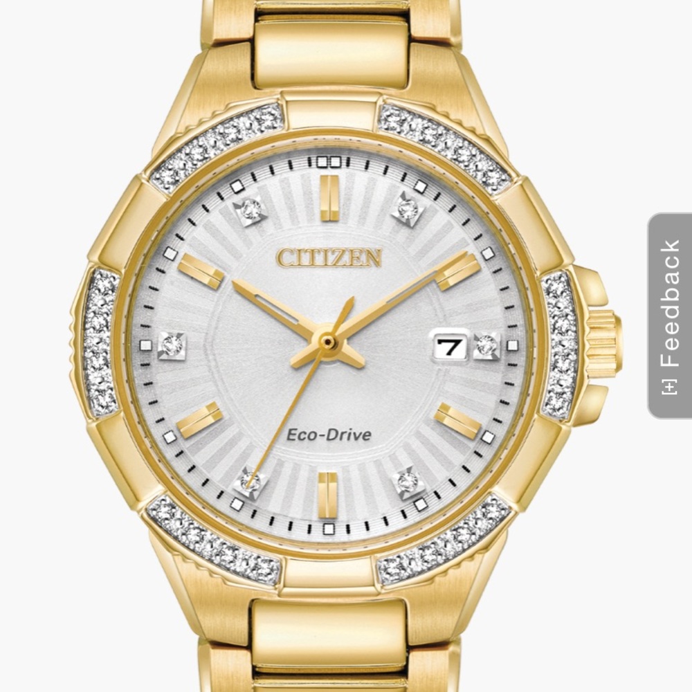 Citizen women’s gold watch- new with tags and box
